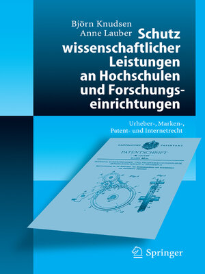 cover image of Schutz wissenschaftlicher Leistungen an Hochschulen und Forschungseinrichtungen